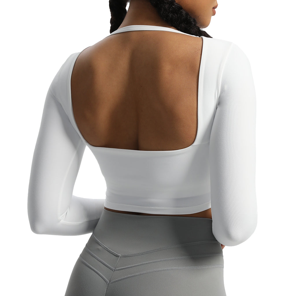 Aoxjox Hollow Long Sleeve Top