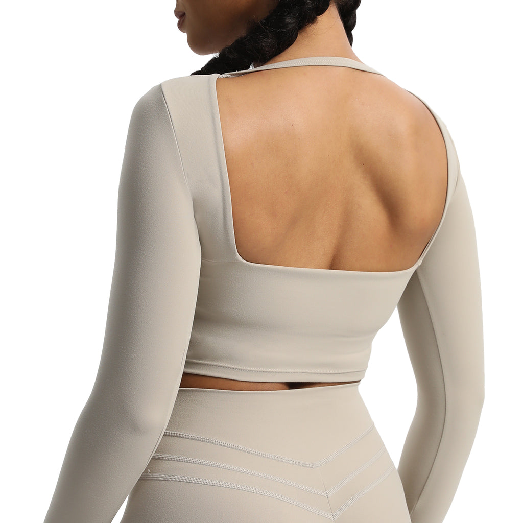 Aoxjox Hollow Long Sleeve Top