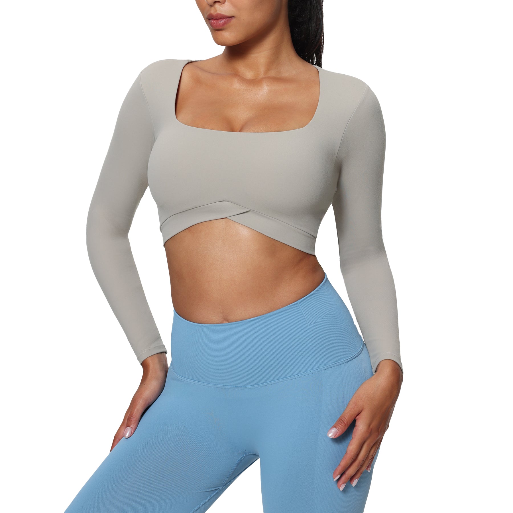 Aoxjox "Vivie" Square Neck Long Sleeve
