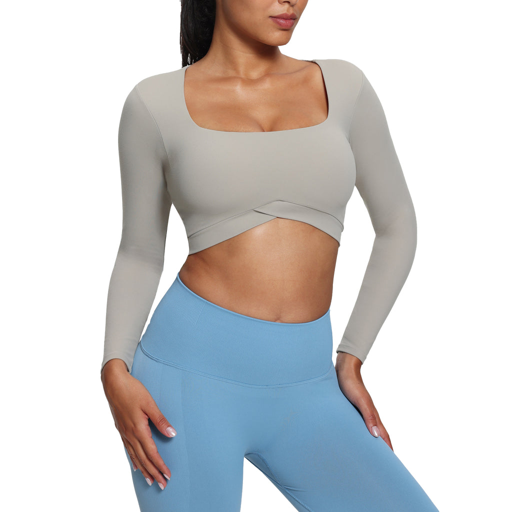 Aoxjox "Vivie" Square Neck Long Sleeve