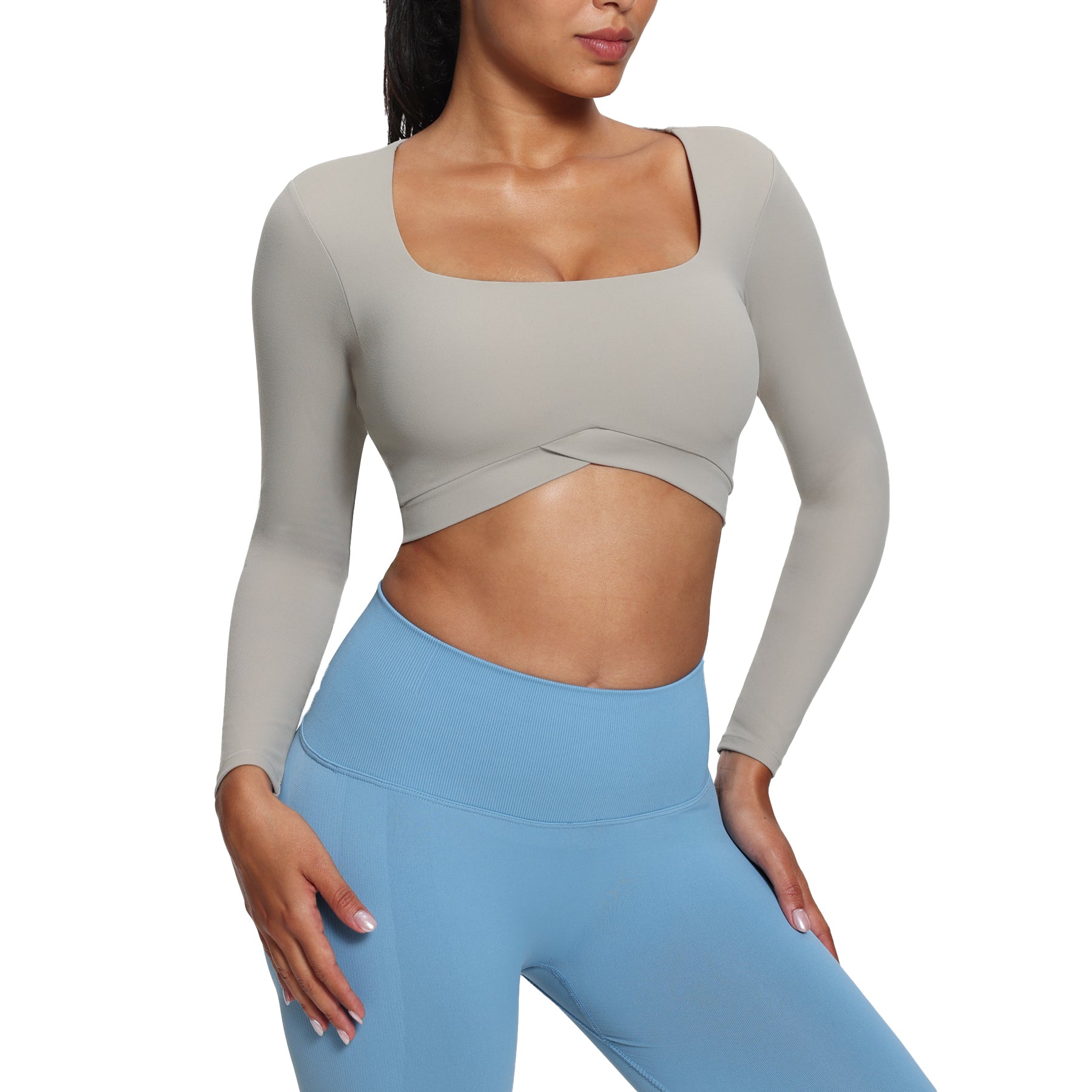 Aoxjox "Vivie" Square Neck Long Sleeve