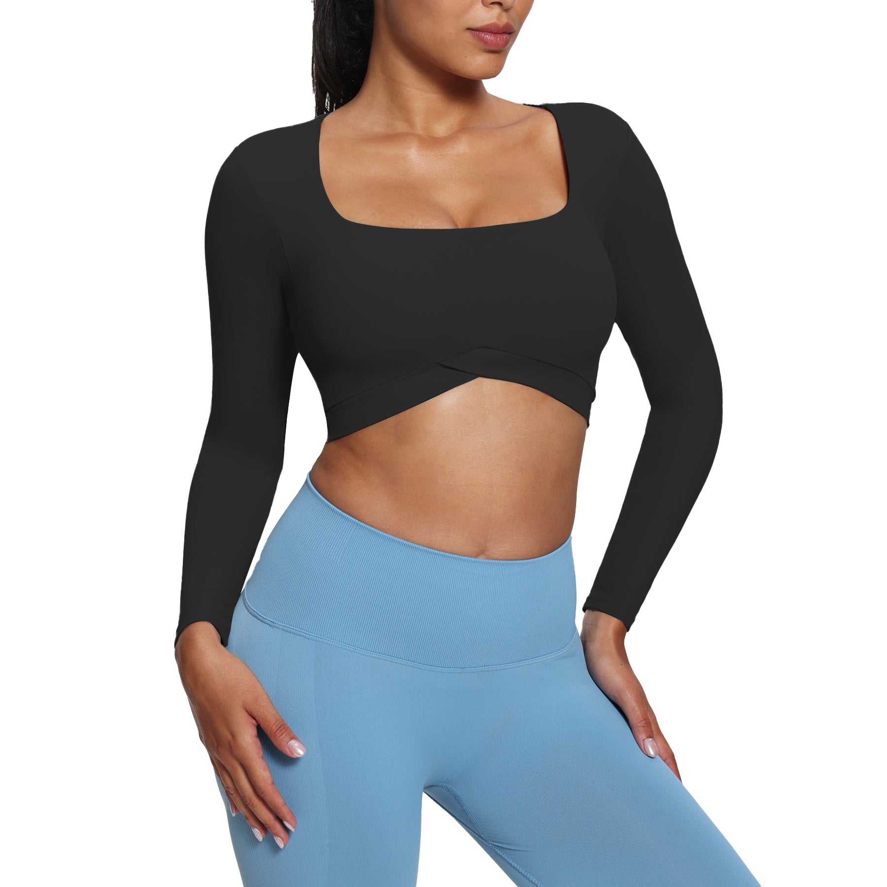 Aoxjox "Vivie" Square Neck Long Sleeve