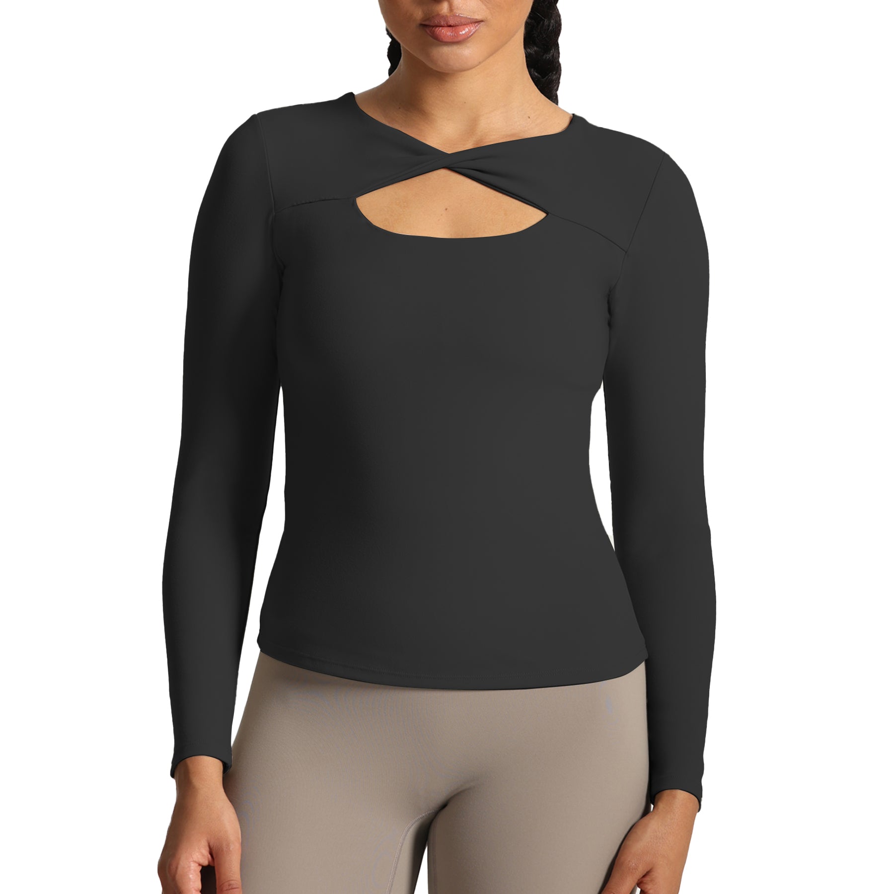 Aoxjox Tara Twist Long-Sleeve Top