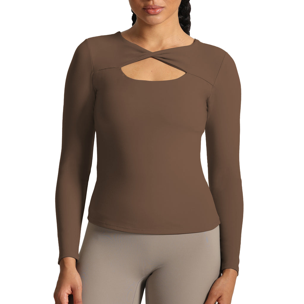 Aoxjox Tara Twist Long-Sleeve Top