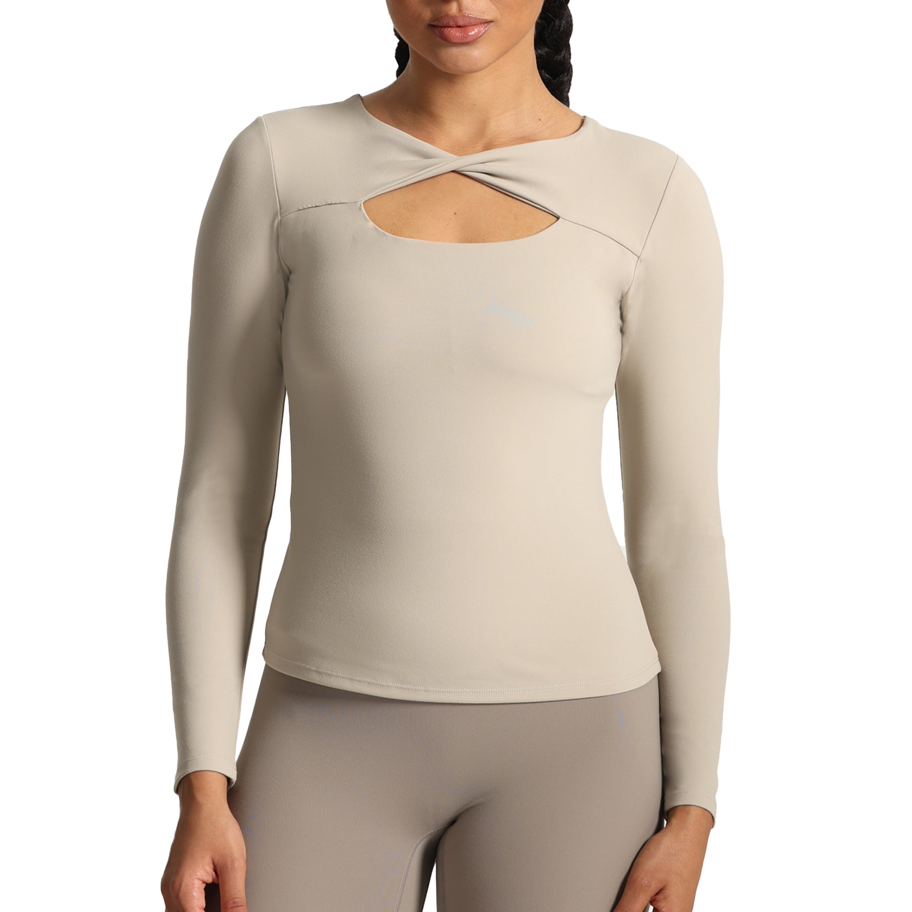 Aoxjox Tara Twist Long-Sleeve Top