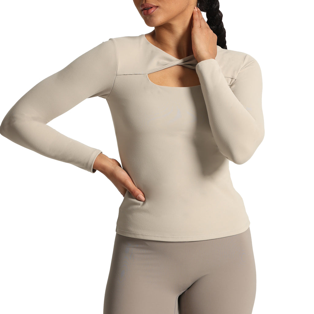 Aoxjox Tara Twist Long-Sleeve Top