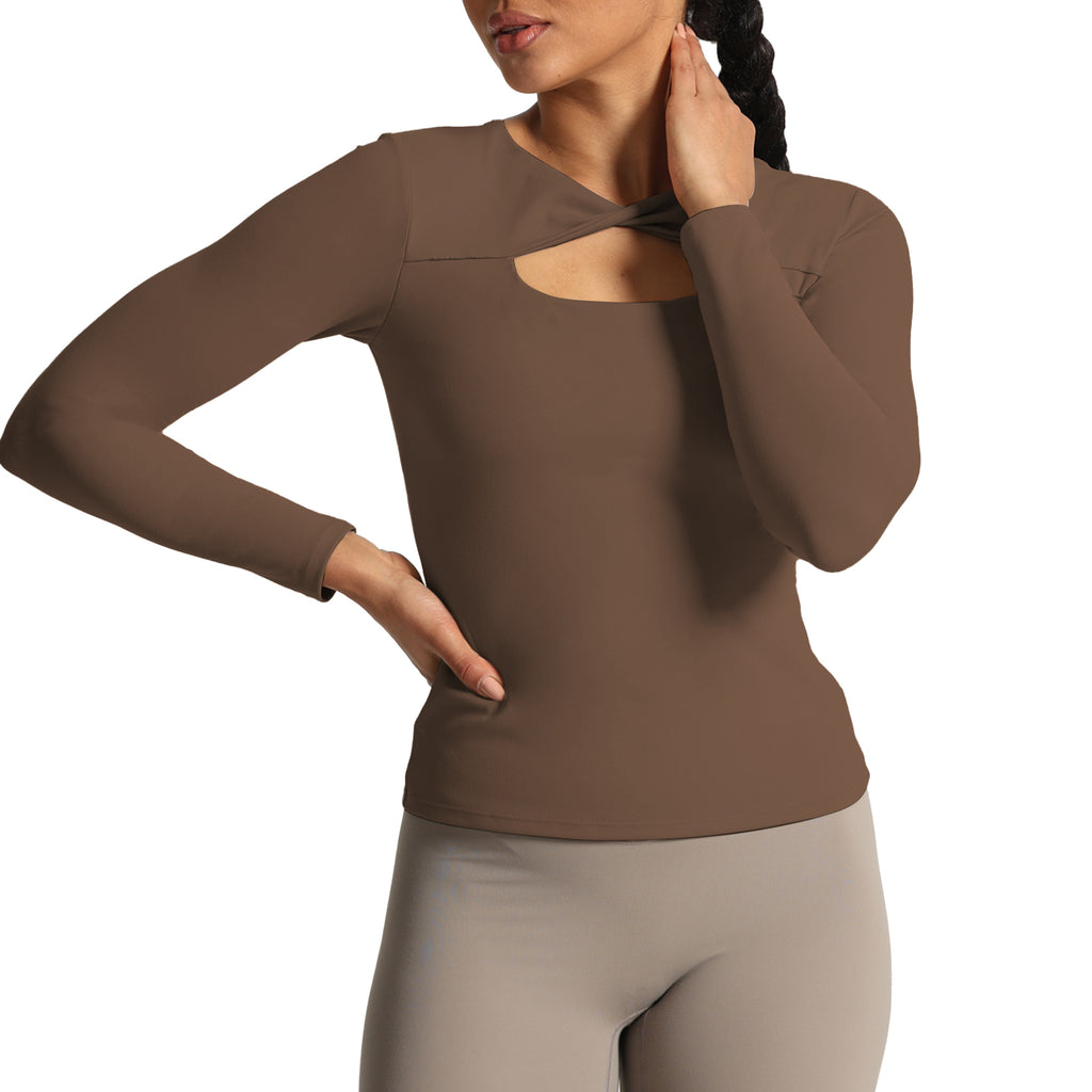 Aoxjox Tara Twist Long-Sleeve Top