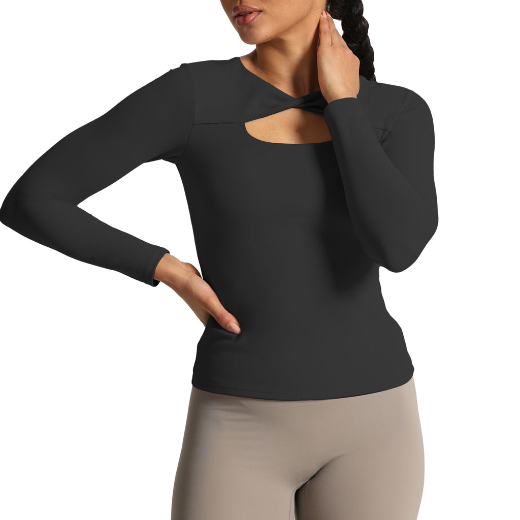 Aoxjox Tara Twist Long-Sleeve Top