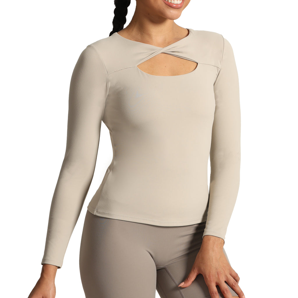 Aoxjox Tara Twist Long-Sleeve Top