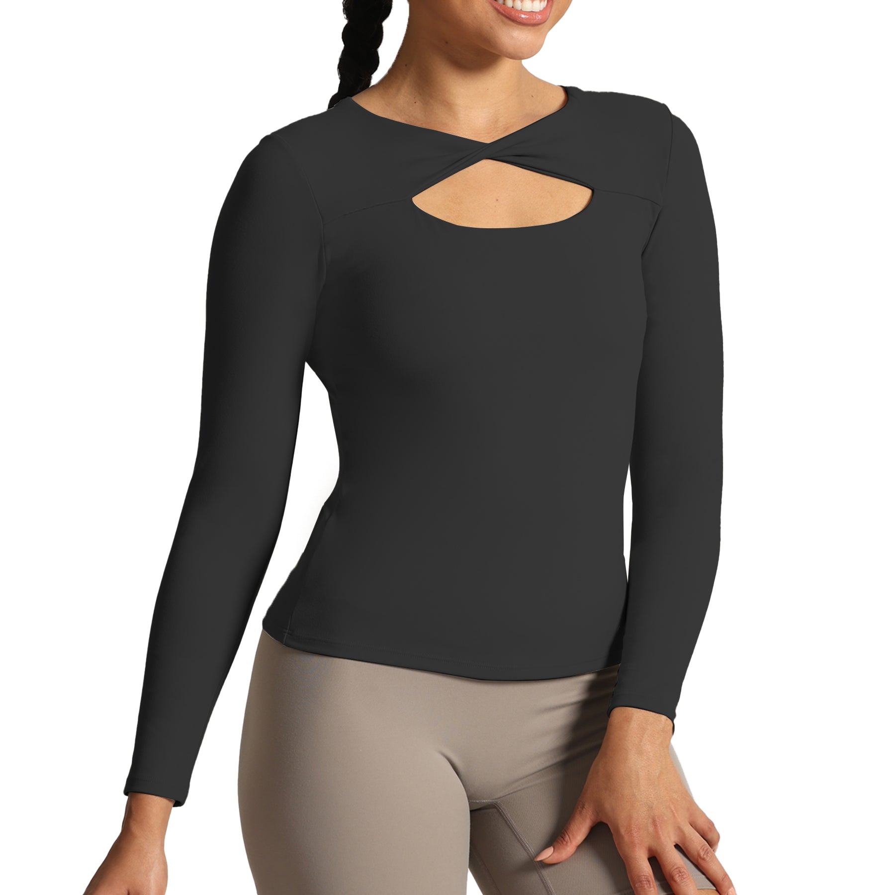 Aoxjox Tara Twist Long-Sleeve Top