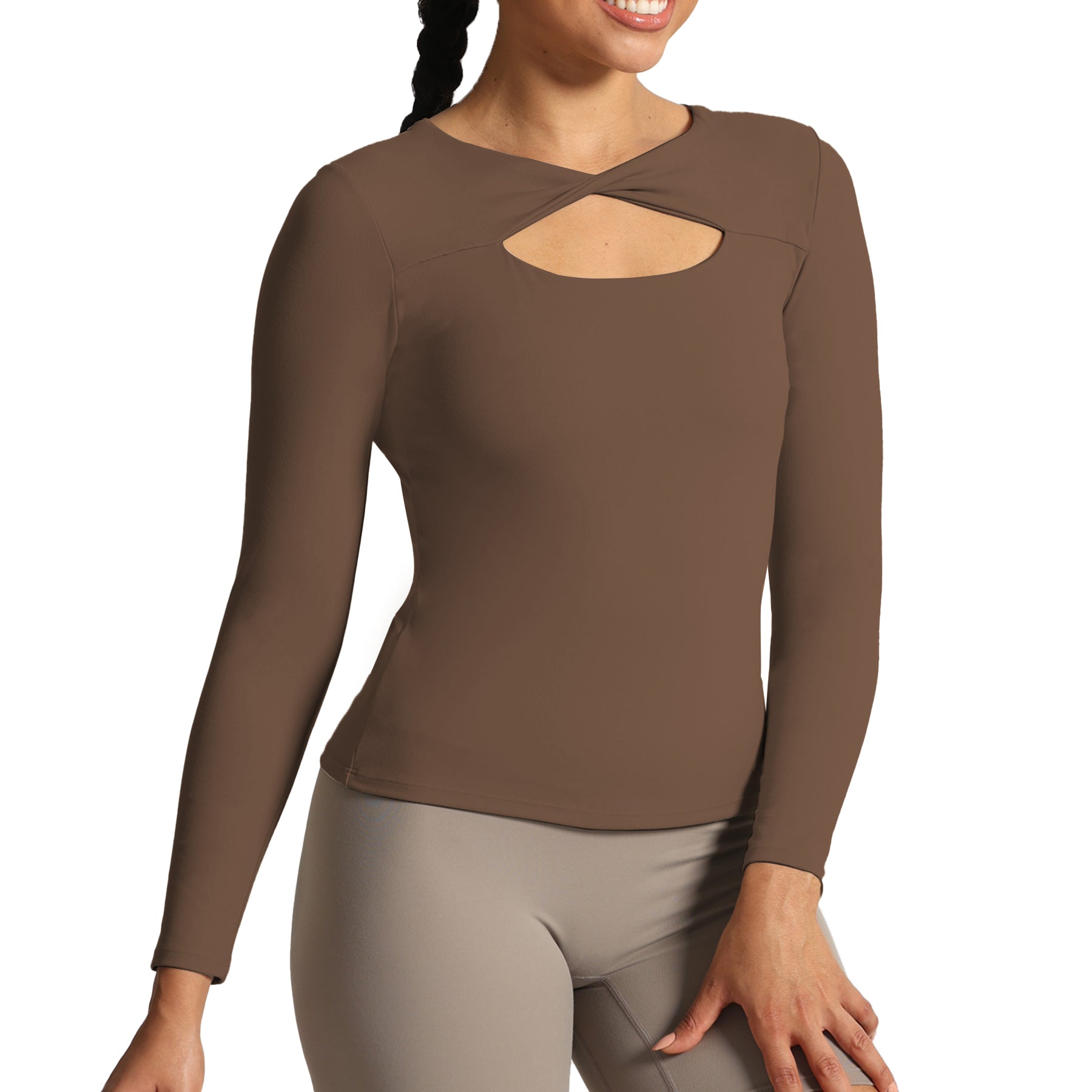 Aoxjox Tara Twist Long-Sleeve Top