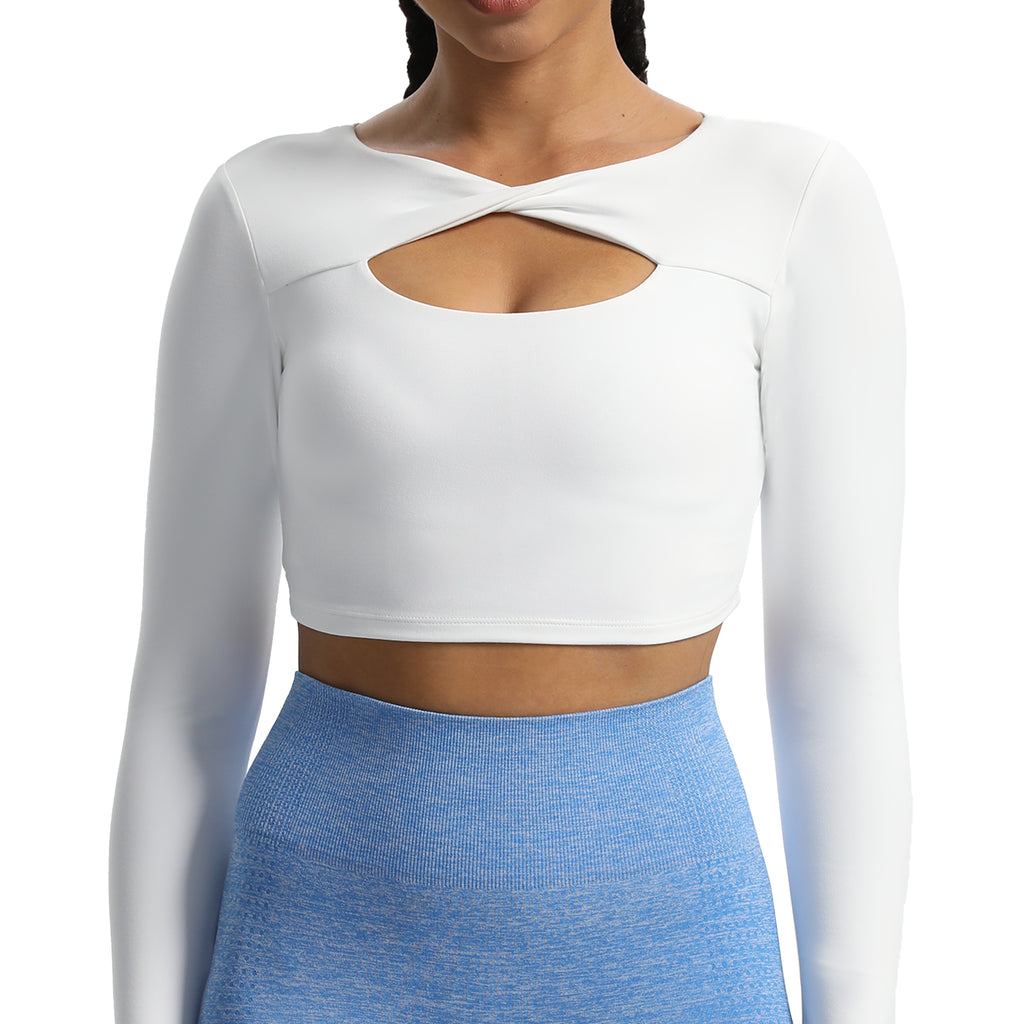 Aoxjox Tara Twist Long Sleeve Crop