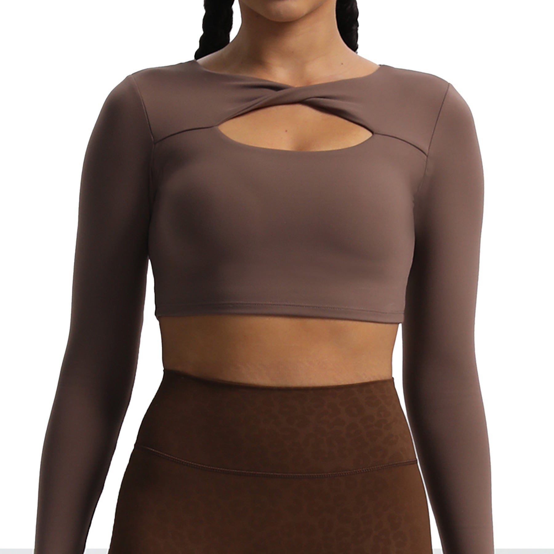 Aoxjox Tara Twist Long Sleeve Crop