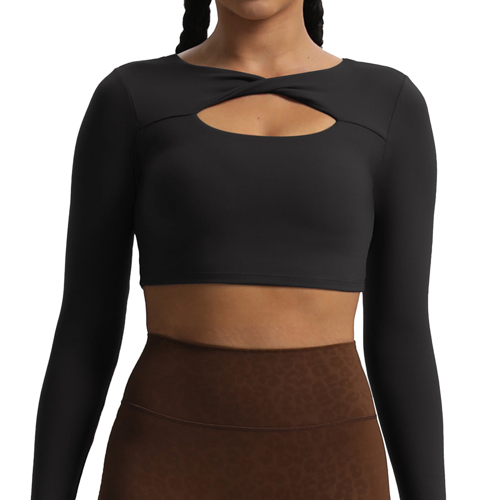 Aoxjox Tara Twist Long Sleeve Crop