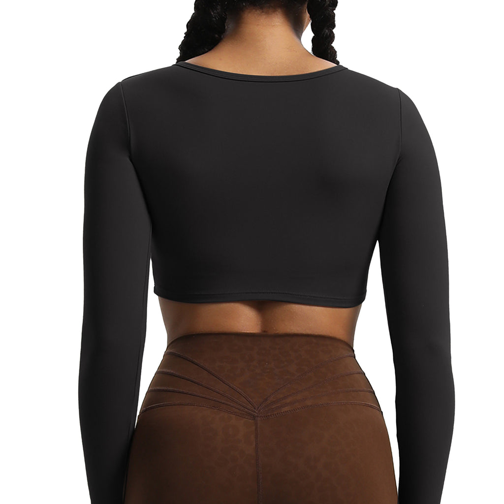 Aoxjox Tara Twist Long Sleeve Crop