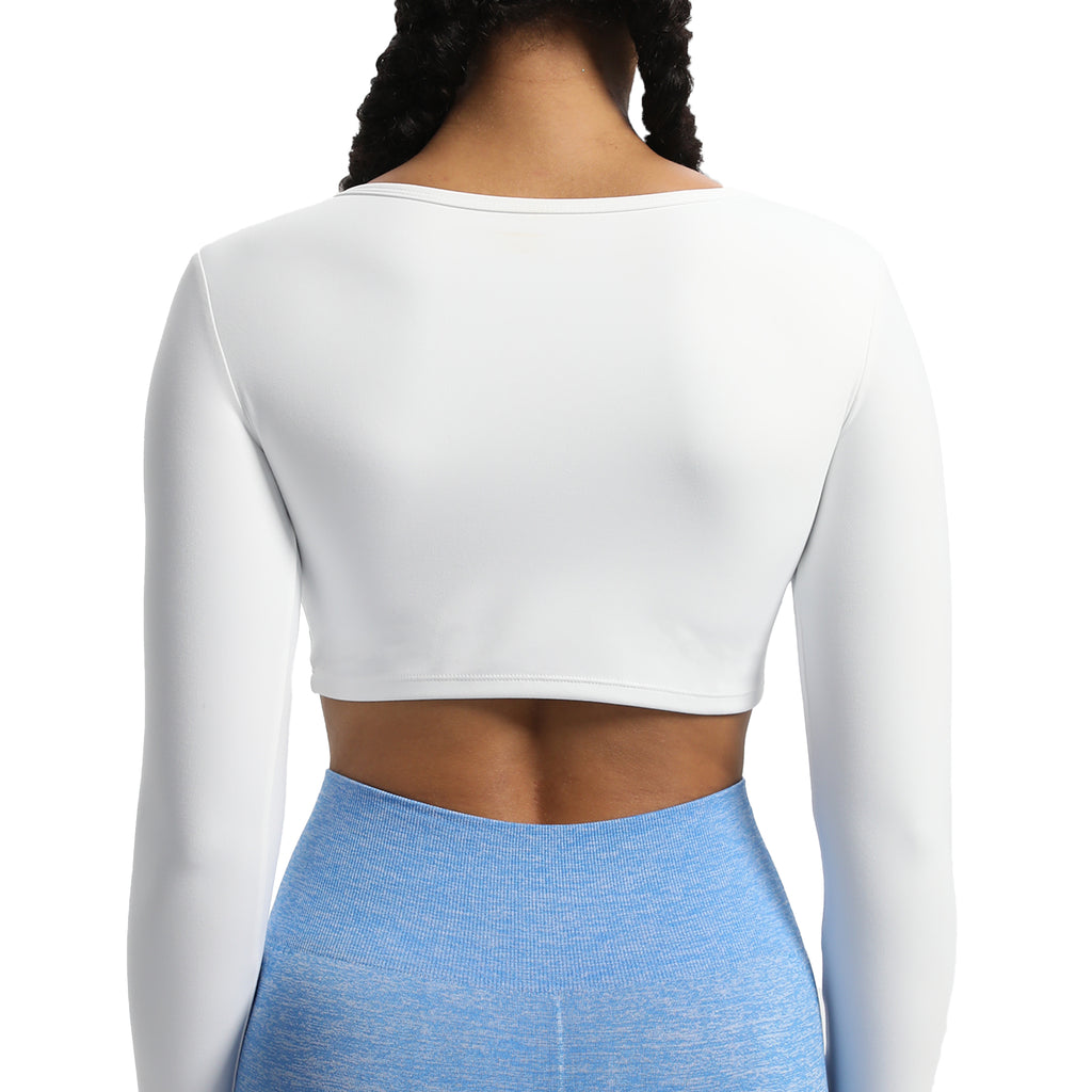 Aoxjox Tara Twist Long Sleeve Crop
