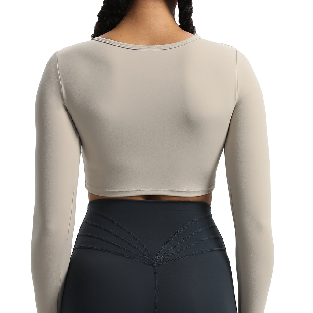Aoxjox Tara Twist Long Sleeve Crop