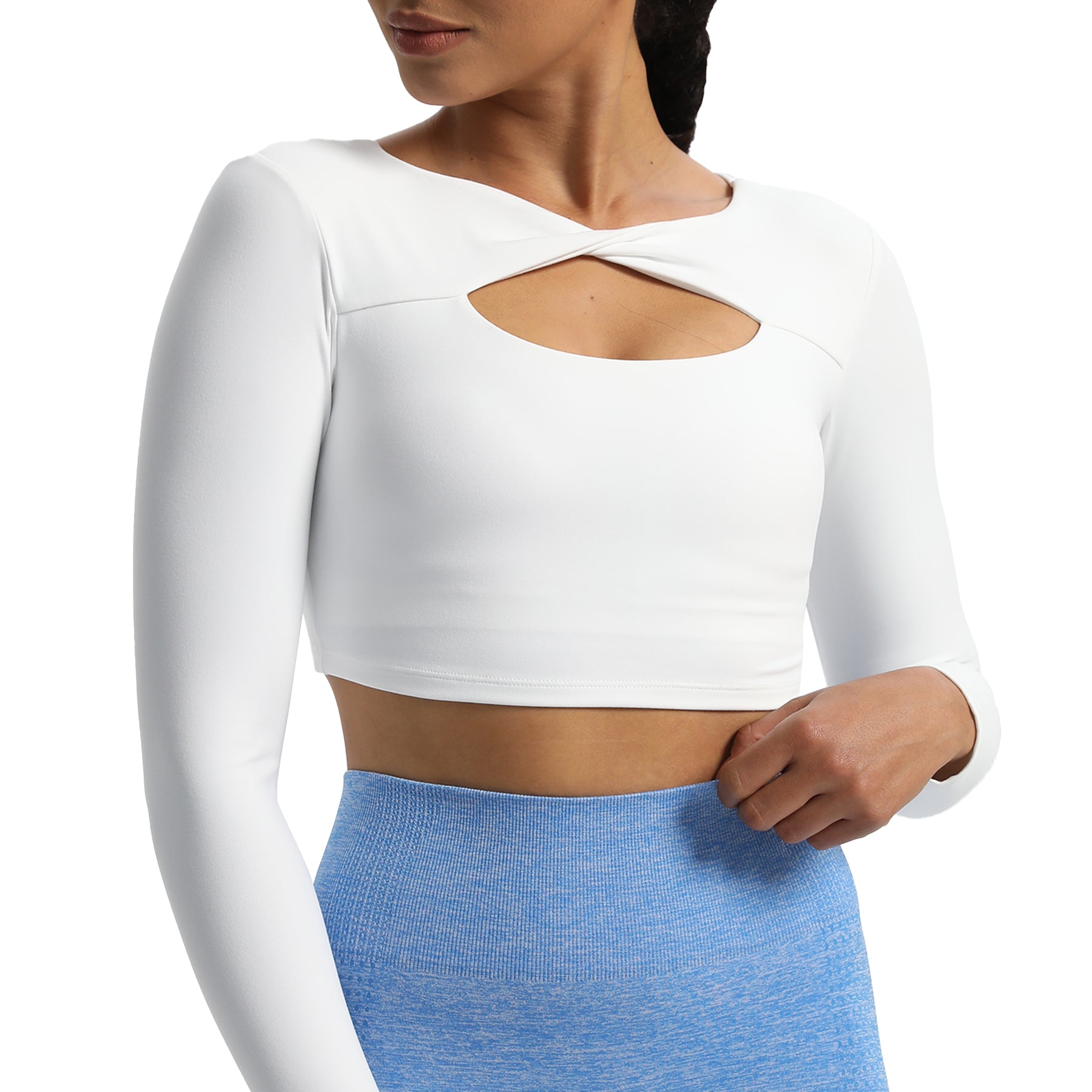 Aoxjox Tara Twist Long Sleeve Crop