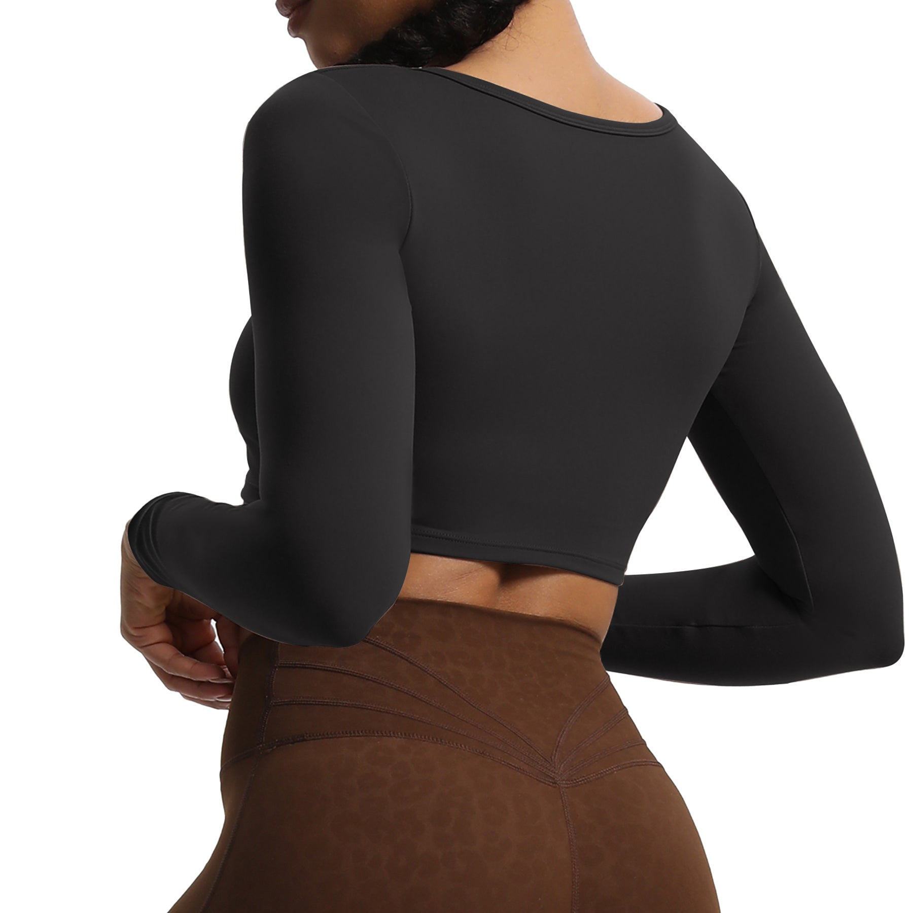 Aoxjox Tara Twist Long Sleeve Crop