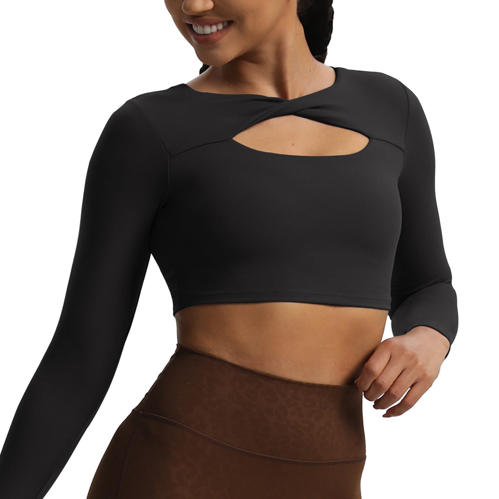 Aoxjox Tara Twist Long Sleeve Crop