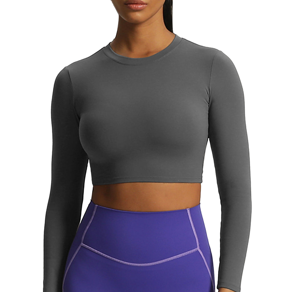 Aoxjox "Long Sleeve" Cropped Crop