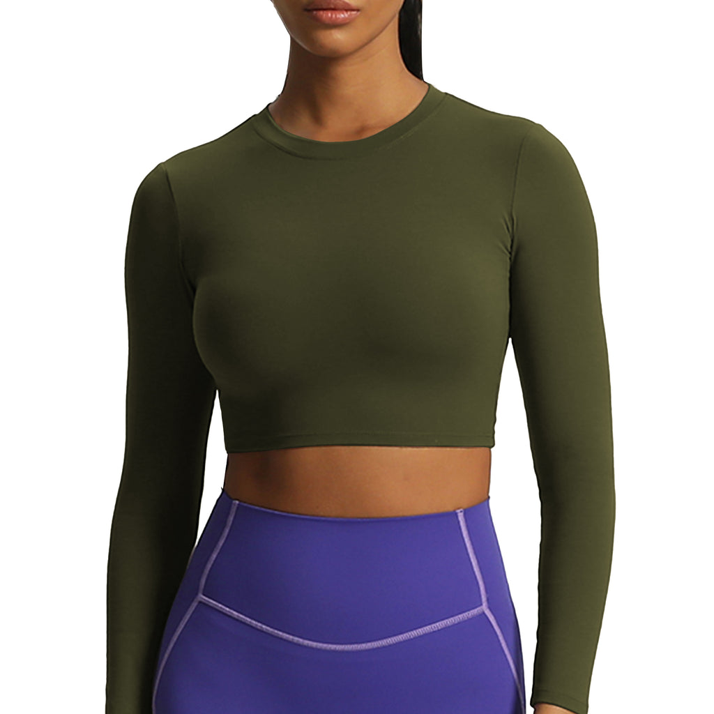 Aoxjox "Long Sleeve" Cropped Crop