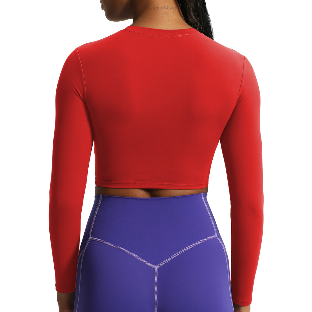 Aoxjox "Long Sleeve" Cropped Crop