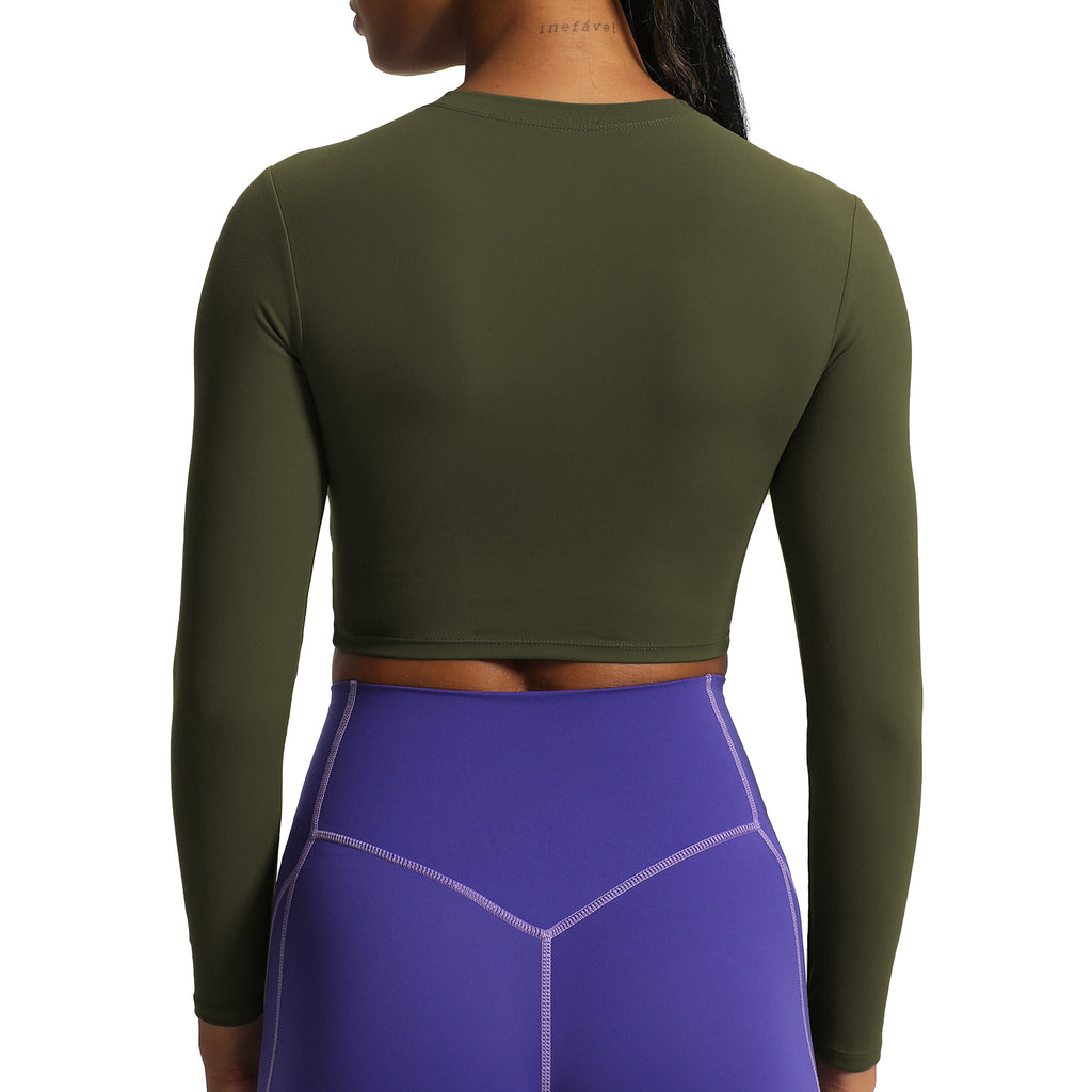 Aoxjox "Long Sleeve" Cropped Crop