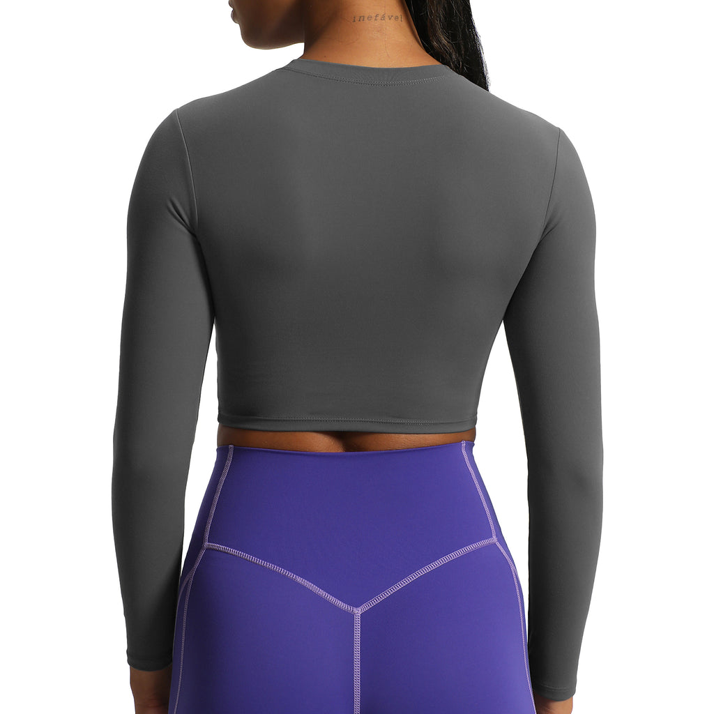 Aoxjox "Long Sleeve" Cropped Crop