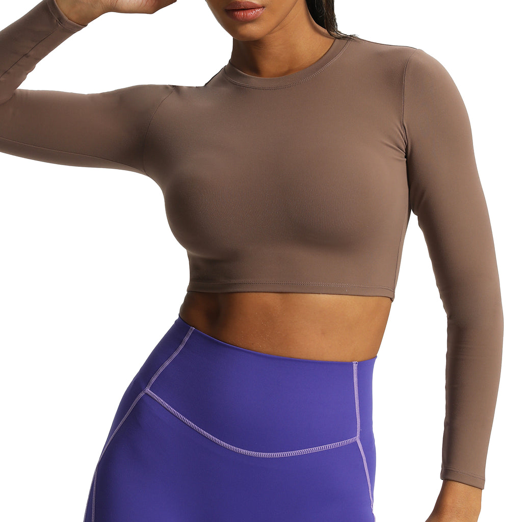 Aoxjox "Long Sleeve" Cropped Crop