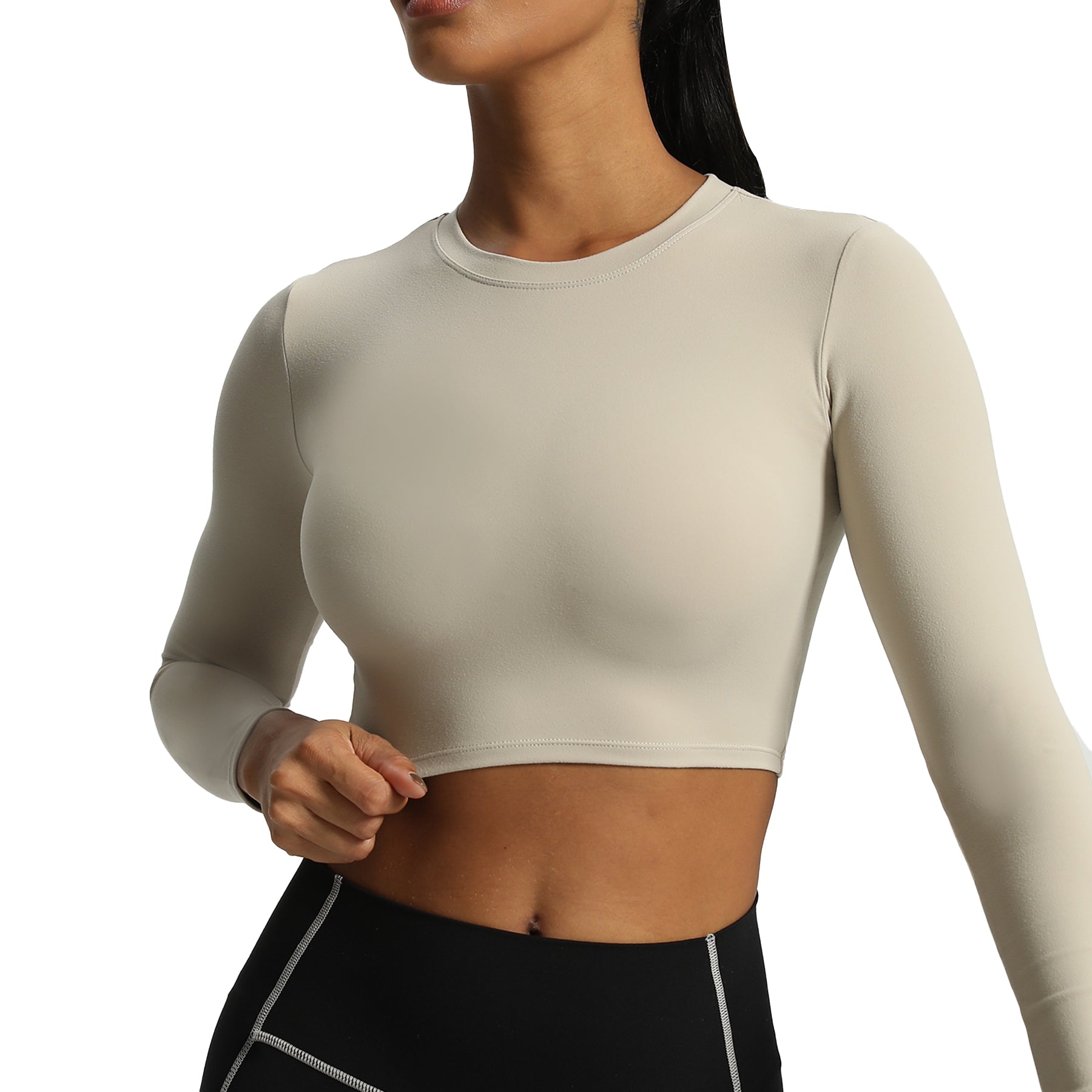 Aoxjox "Long Sleeve" Cropped Crop