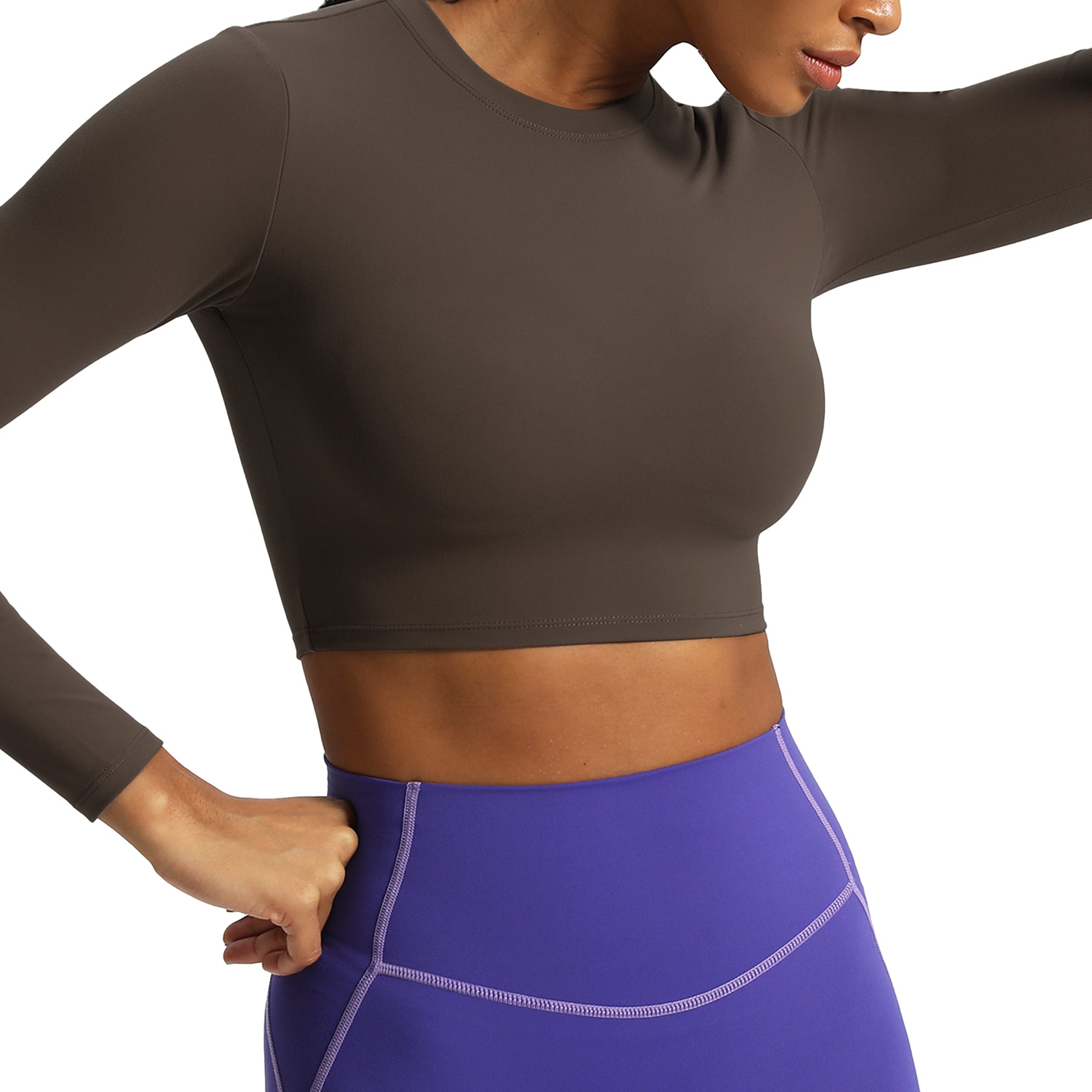 Aoxjox "Long Sleeve" Cropped Crop