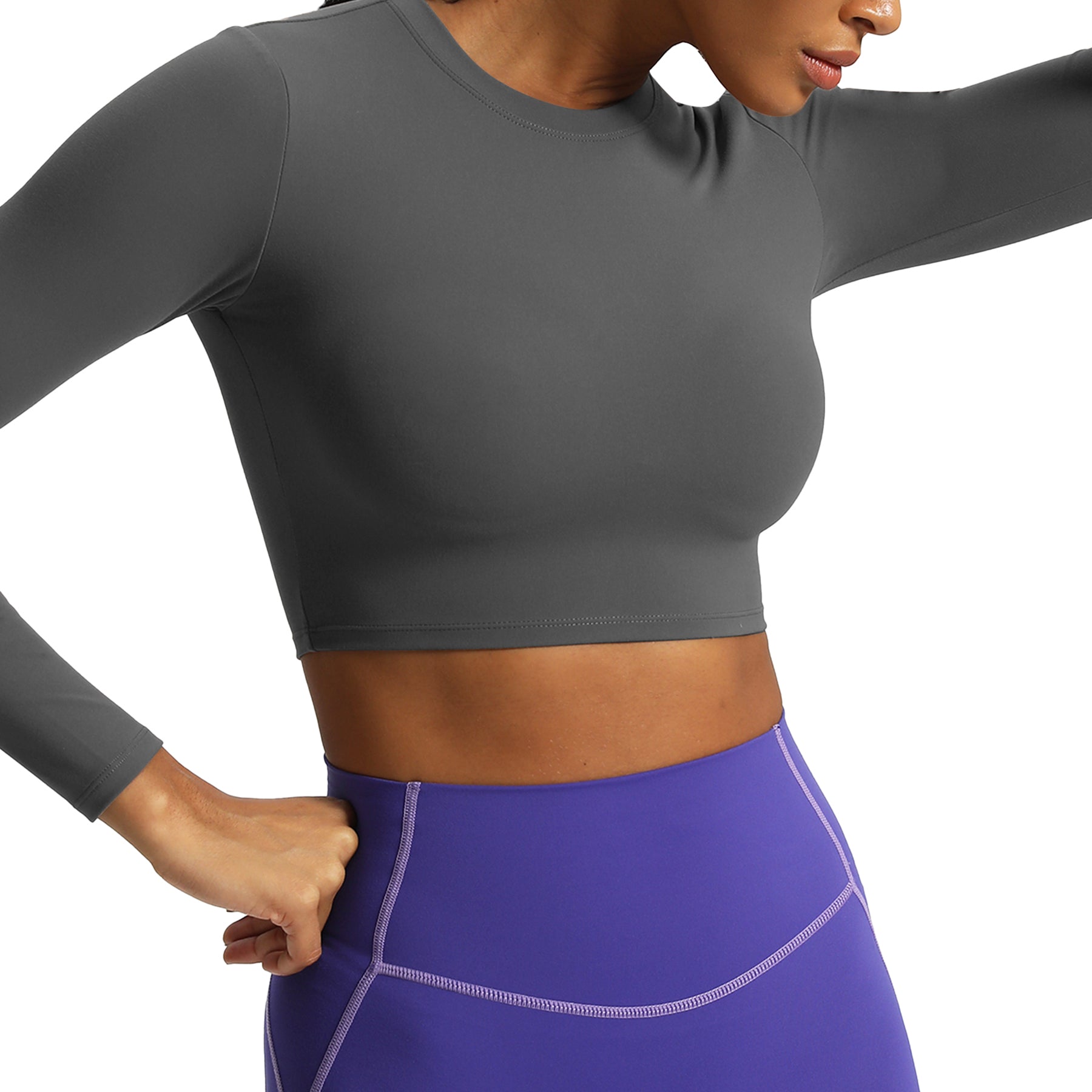 Aoxjox "Long Sleeve" Cropped Crop
