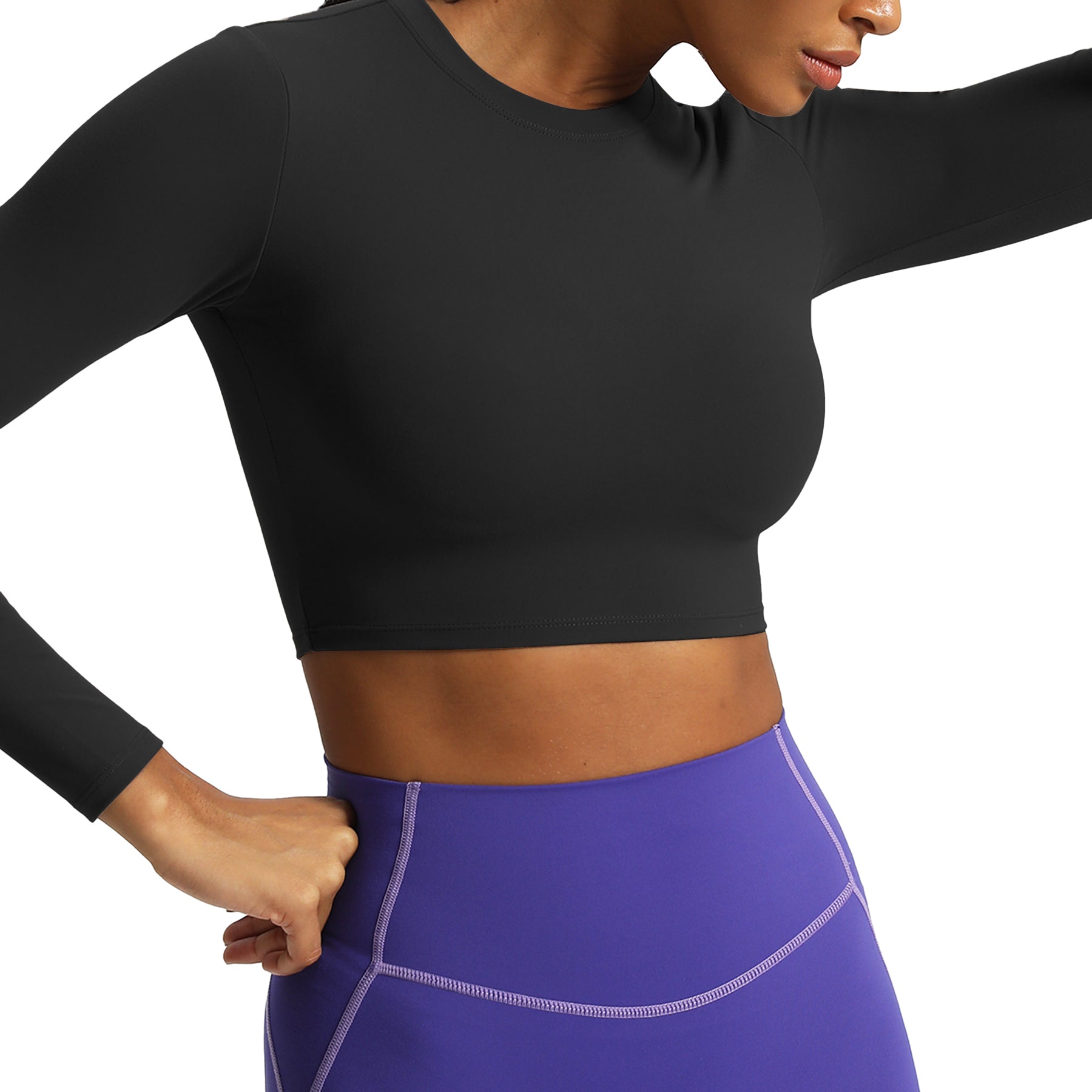 Aoxjox "Long Sleeve" Cropped Crop