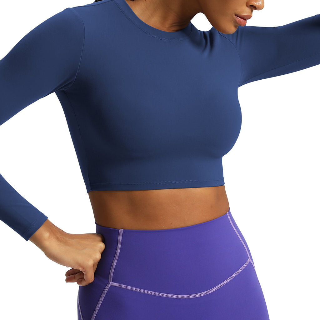 Aoxjox "Long Sleeve" Cropped Crop