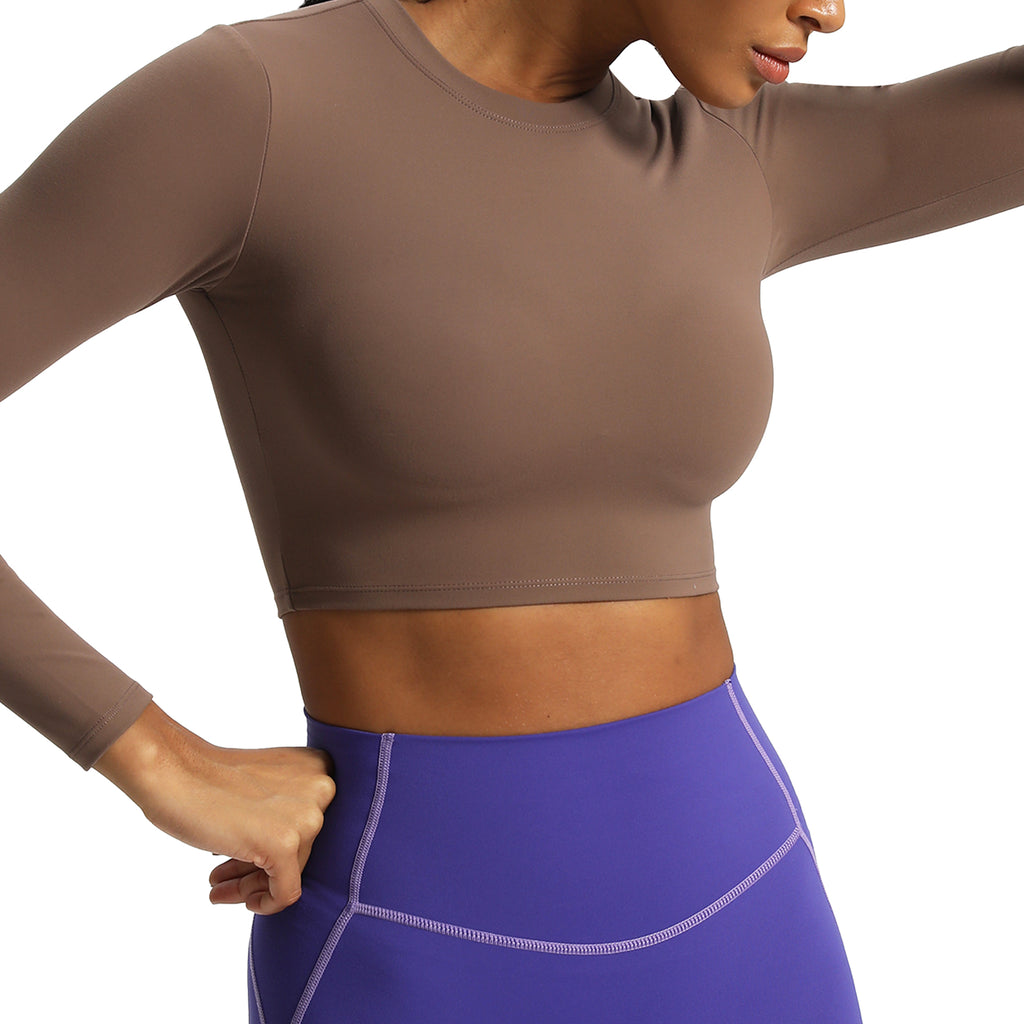 Aoxjox "Long Sleeve" Cropped Crop
