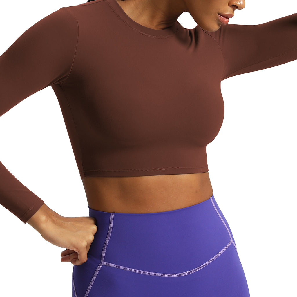 Aoxjox "Long Sleeve" Cropped Crop