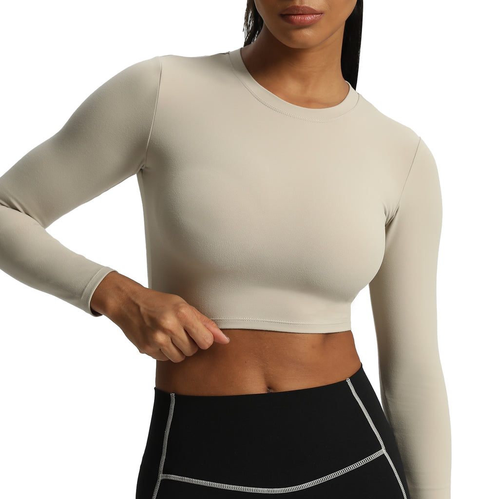 Aoxjox "Long Sleeve" Cropped Crop
