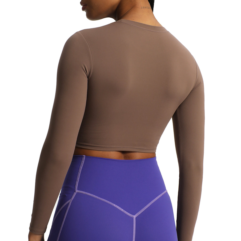 Aoxjox "Long Sleeve" Cropped Crop