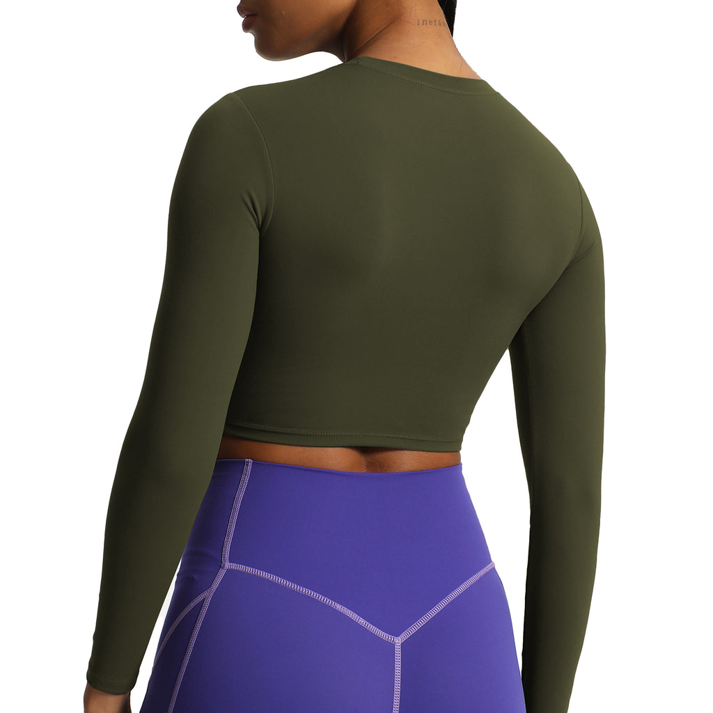 Aoxjox "Long Sleeve" Cropped Crop