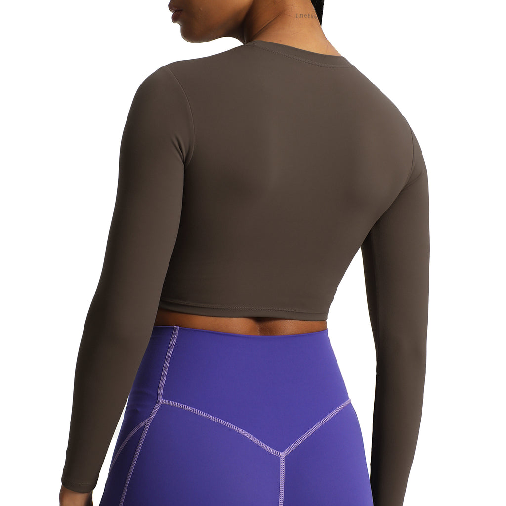 Aoxjox "Long Sleeve" Cropped Crop