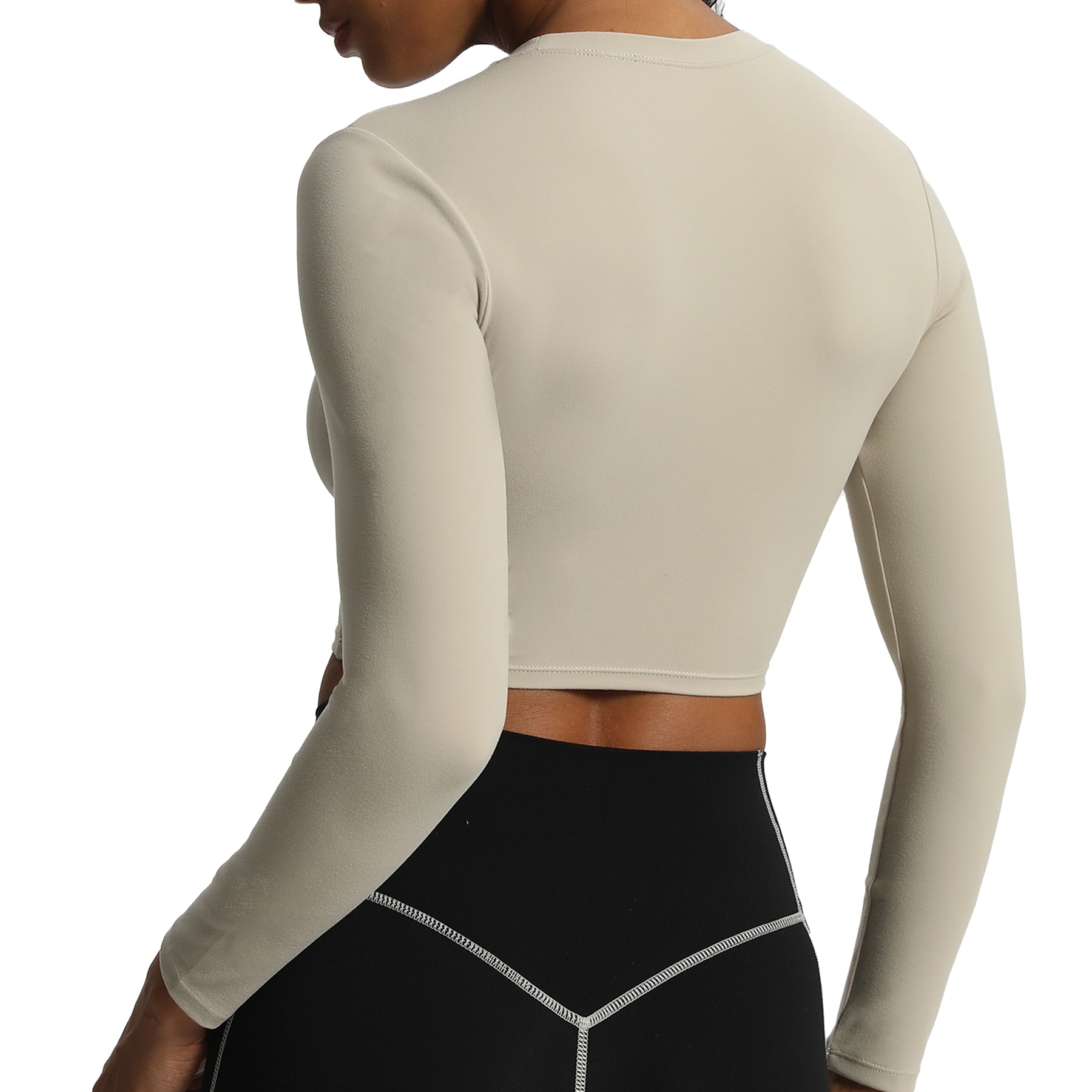 Aoxjox "Long Sleeve" Cropped Crop