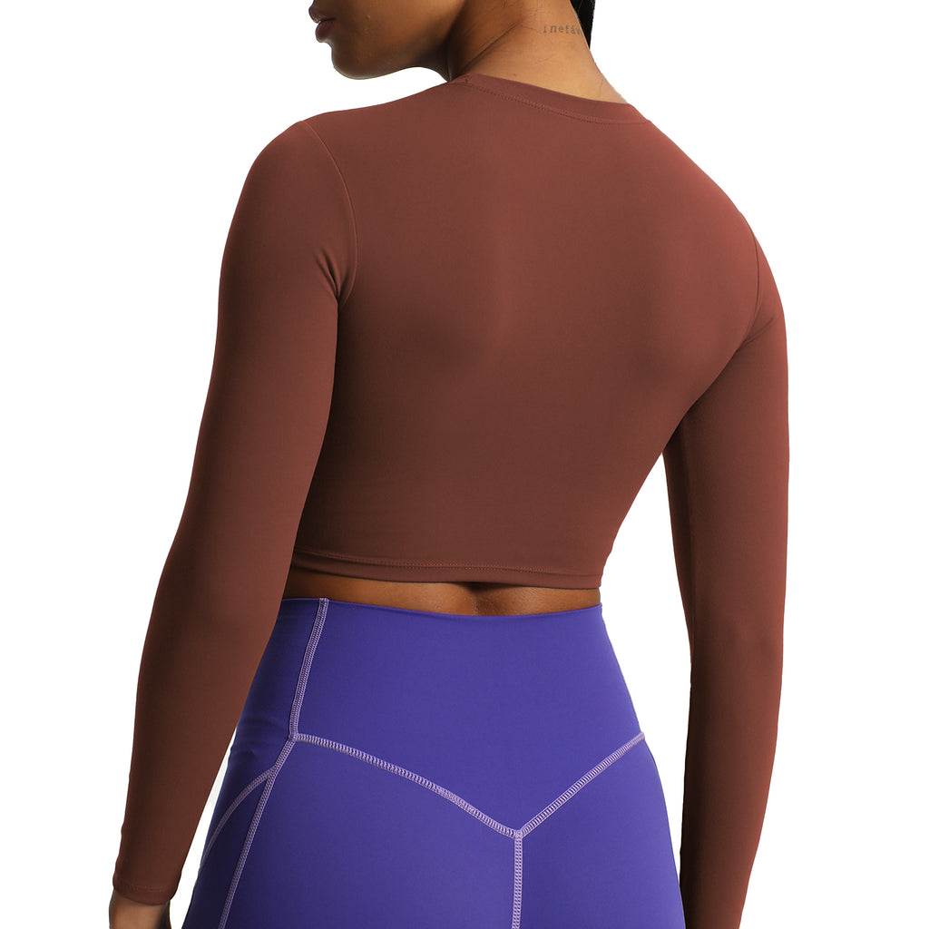 Aoxjox "Long Sleeve" Cropped Crop