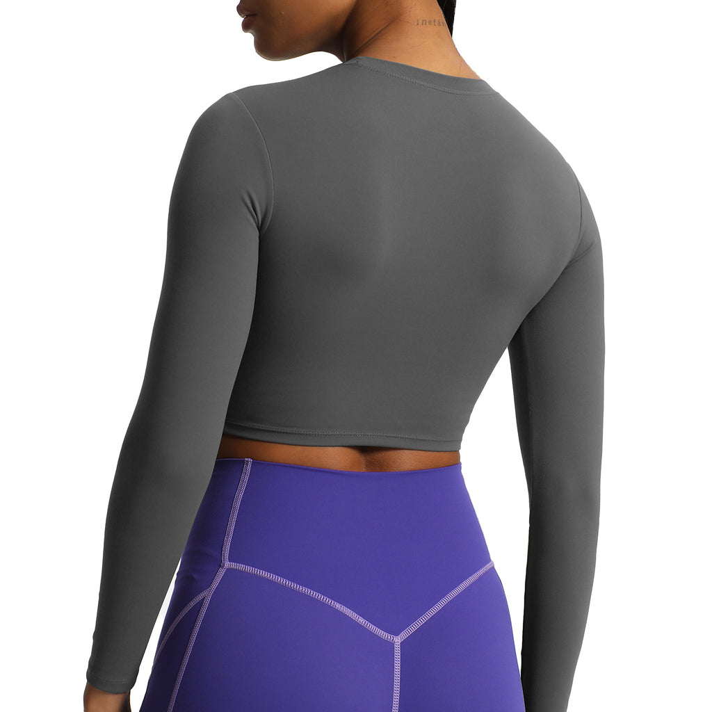 Aoxjox "Long Sleeve" Cropped Crop