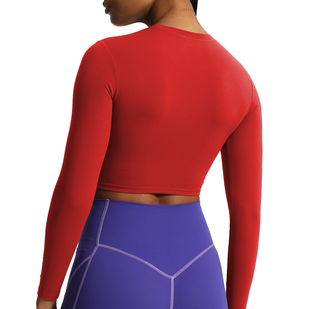 Aoxjox "Long Sleeve" Cropped Crop