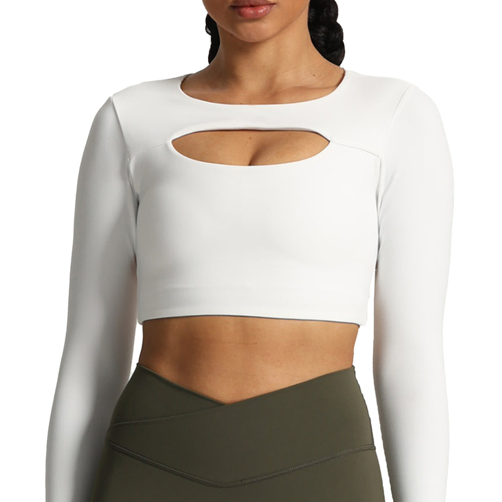 Aoxjox Lacey Long-Sleeve Crop