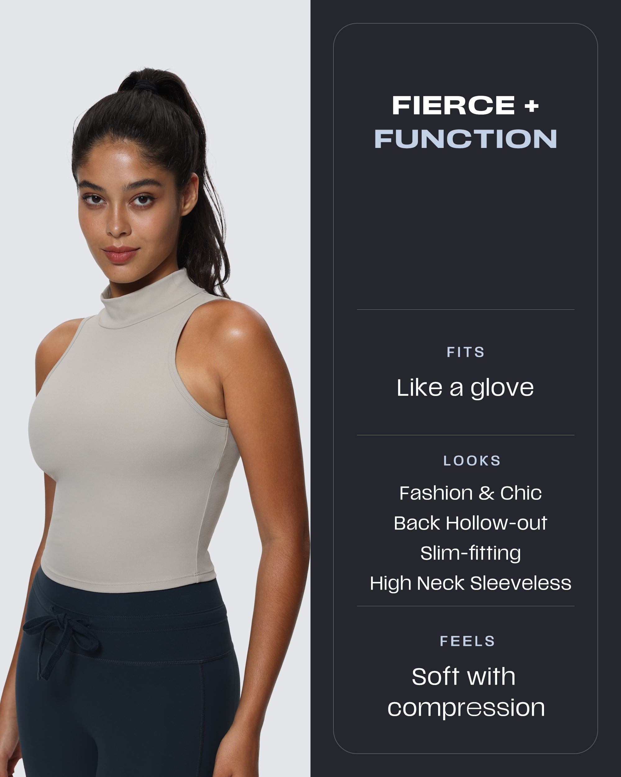 Aoxjox "Kim Cut Out" High-Neck Tank
