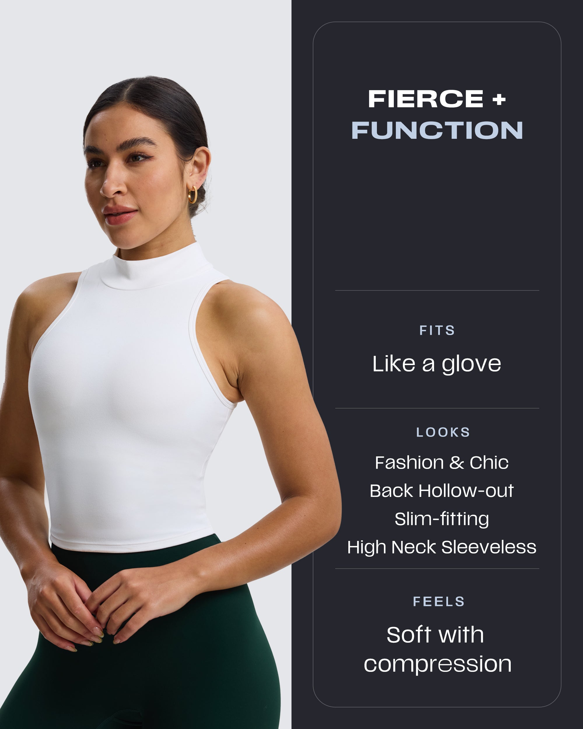 Aoxjox "Kim Cut Out" High-Neck Tank