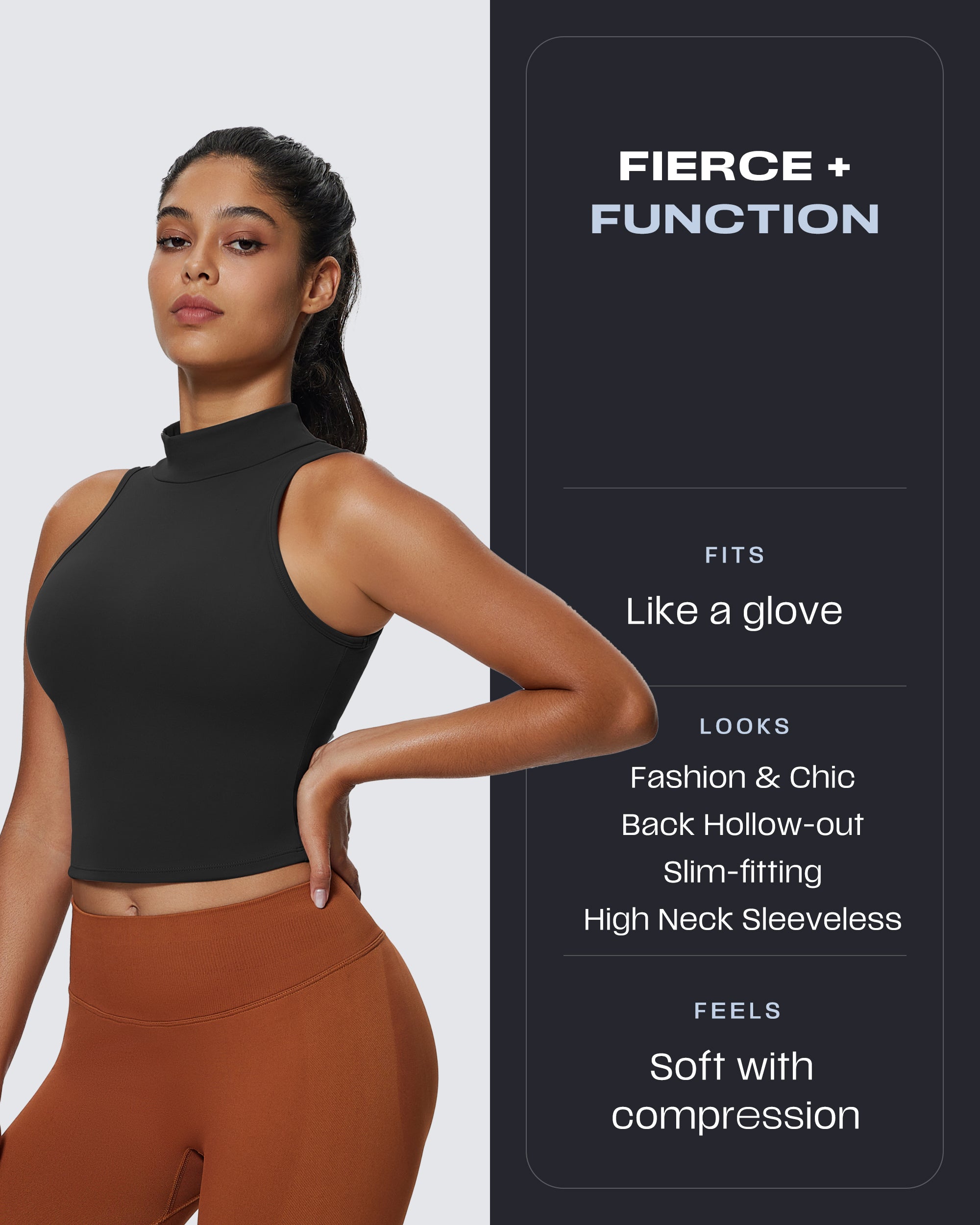Aoxjox "Kim Cut Out" High-Neck Tank