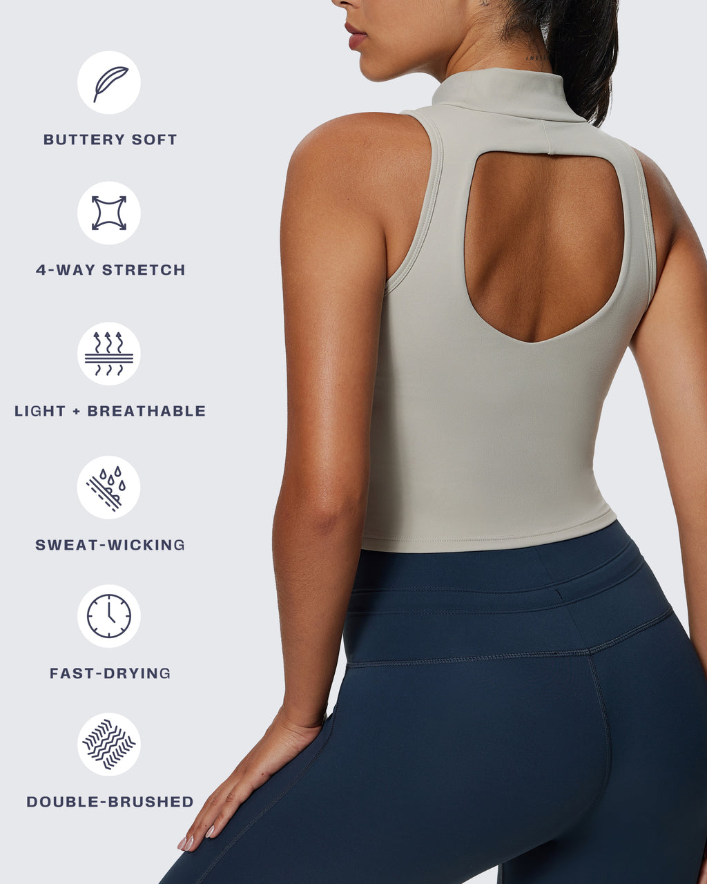 Aoxjox "Kim Cut Out" High-Neck Tank